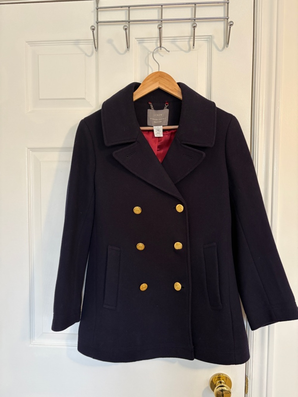 J. Crew Navy Double-Breasted Pea Coat